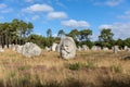 Megalithic site of Carnac Royalty Free Stock Photo