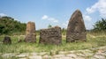 Megalithic Tiya stone pillars, a UNESCO World Heritage Site near, Ethiopia. Royalty Free Stock Photo