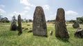 Megalithic Tiya stone pillars, a UNESCO World Heritage Site near, Ethiopia. Royalty Free Stock Photo