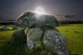 Megalithic tomb and stone circle Royalty Free Stock Photo