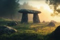 Megaliths at sundown Royalty Free Stock Photo