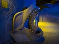 Megalodon jaws in the Museum in the Fertorakos quarry