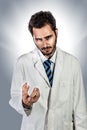 Megalomaniac doctor Royalty Free Stock Photo