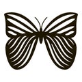 Megaloptera butterfly icon, simple style Royalty Free Stock Photo