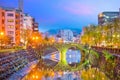 Meganebashi or Spectacles Bridge in Nagasaki, Japan Royalty Free Stock Photo