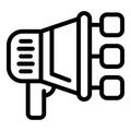 Megaphone advertise icon, outline style