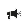 Megaphone black icon