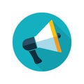 Megaphone flat icons,shadow,vector illustrations