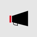 Megaphone with handle icon. Element of Theatre icon for mobile concept and web apps. Detailed Megaphone with handle icon can be Royalty Free Stock Photo
