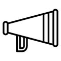 Megaphone icon. Electric bullhorn symbol. Loud speaker sign Royalty Free Stock Photo