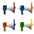 Megaphone icon isolated vector