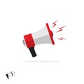 Megaphone icon isolated on white background, bullhorn symbol Royalty Free Stock Photo