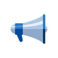 Megaphone icon. Loud speaker or bullhorn symbol. Vector illustration Royalty Free Stock Photo