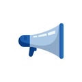 Megaphone icon. Loud speaker or bullhorn symbol. Vector illustration Royalty Free Stock Photo