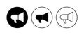 Megaphone icon . Loudspeaker icon vector Royalty Free Stock Photo