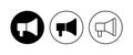 Megaphone icon . Loudspeaker icon vector Royalty Free Stock Photo