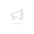 Megaphone icon vector. Web icon.