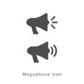 Megaphone icon set.