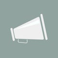 Megaphone Isolated Flat Web Mobile Icon Noisy Loudspeaker Vector Sign Symbol Button Element Silhouette Royalty Free Stock Photo