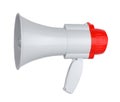 Megaphone isolated on white, clipping path