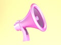 Megaphone in lilac colour 3D icon