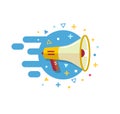 Megaphone linguist icon Royalty Free Stock Photo