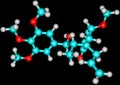 Megaphone molecule isolated on black