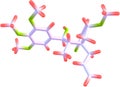 Megaphone molecule on white