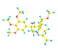 Megaphone molecule on white