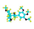 Megaphone molecule on white