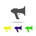megaphone multicolored icons. Elements of protest and rallies icon. Signs and symbol collection icon for websites, web design, mob