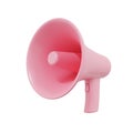 Megaphone, notification concept isolated on white background with clipping path,