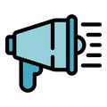 Megaphone public icon vector flat