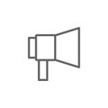 Megaphone, show icon. Element of theater icon. Thin line icon