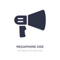 megaphone side view icon on white background. Simple element illustration from Tools and utensils concept Royalty Free Stock Photo