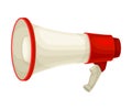 Megaphone or Speaking-trumpet as Safety Equipment for Construction and Industrial Work Vector Illustration Royalty Free Stock Photo