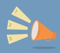 megaphone speech templates for text or infographic