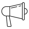 Megaphone storyteller icon, outline style