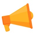 Megaphone thinking icon cartoon vector. Mindset process Royalty Free Stock Photo
