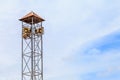 A Megaphone tower against the sky. Royalty Free Stock Photo