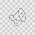 Megaphone vector icon eps 10. Speaker Royalty Free Stock Photo