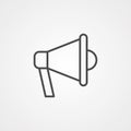 Megaphone vector icon sign symbol Royalty Free Stock Photo