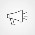 Megaphone vector icon sign symbol Royalty Free Stock Photo