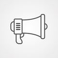 Megaphone vector icon sign symbol Royalty Free Stock Photo