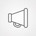 Megaphone vector icon sign symbol Royalty Free Stock Photo