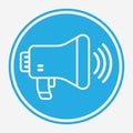 Megaphone vector icon sign symbol Royalty Free Stock Photo