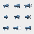 Megaphone vector icons