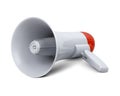 Megaphone isolated on white, clipping path