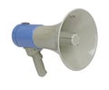 Megaphone on white with path