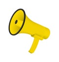 Megaphone ( yellow color ) vector illustration